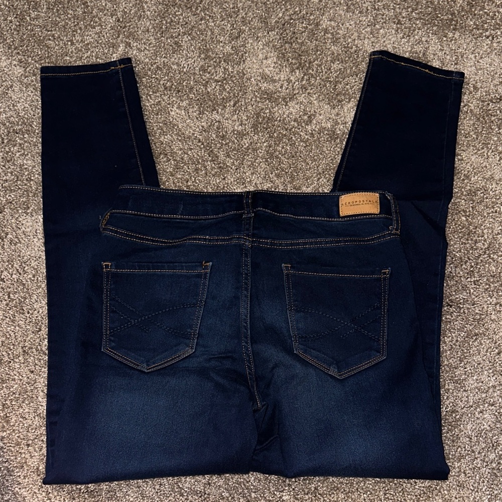 Aeropostale High-Waisted Deep Indigo‎ Skinny Jeans